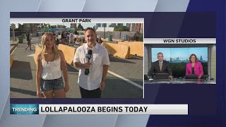 Marcus and Ruby Leshock are live in Grant Park on the 1st day of Lollapalooza