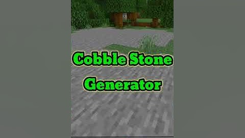 Minecraft:Cobblestone Generator|#shorts #minecraft