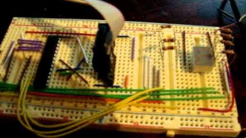 ATmega8 and seven-segment display