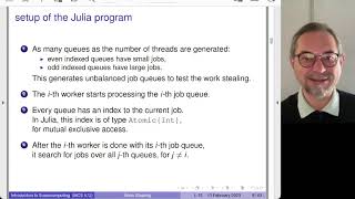 Work Stealing as a job assignment method, defined via Julia; used by Threading Building Blocks