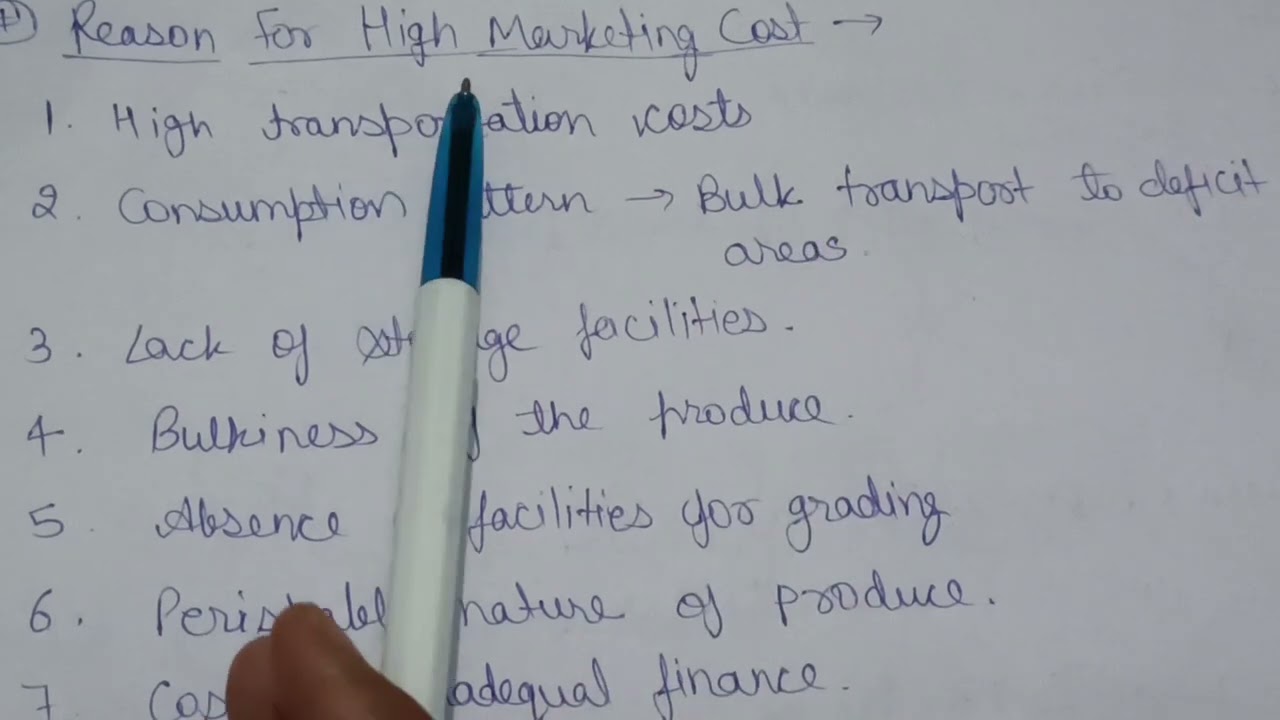 Price Spread||Marketing Cost