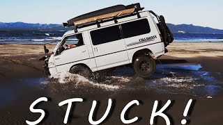 Fun afternoon in the sand with my 1993 Mitsubishi Delica L300