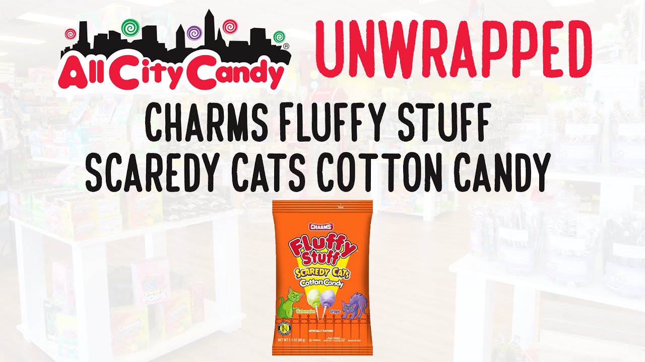 Charms Fluffy Stuff Scaredy Cats Cotton Candy - 2.1-oz. Bag - All