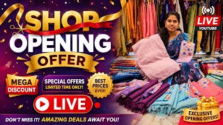 🔴Live| Shop Opening Offer Collaction பார்க்கலாம் வாங்க🤩|Elampillai Sarees|🟢Order👉8973734361 screenshot 5
