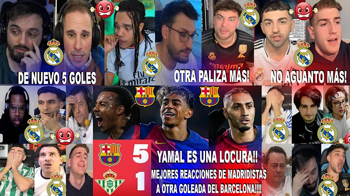 MEJORES REACCIONES DE MADRIDISTAS AL BARCELONA 5-1 BETIS CON SHOW DE LAMINE YAMAL !!