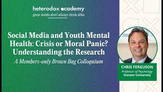 Social Media and Youth Mental Health: Crisis or Moral Panic?