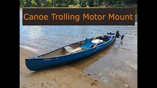 Canoe Trolling Motor Mount