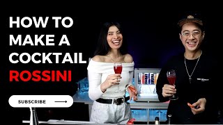 How to make a Cocktail Rossini | Flair Flow Cocktail