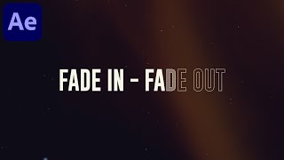 Advance Fade-In and Fade-Out Text Animation in After Effects - After Effects Tutorial | No Plugins