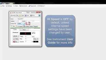 Adding an Instrument and Reading Calibration Data