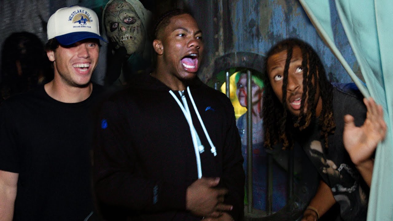 NFL Pros Face Their Fears In Haunted Houses | LA Chargers