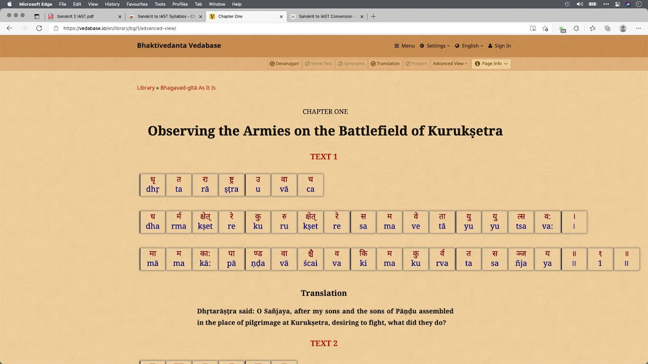 How to Install Extension Sanskrit 2 IAST, to read Bhagavadgītā and