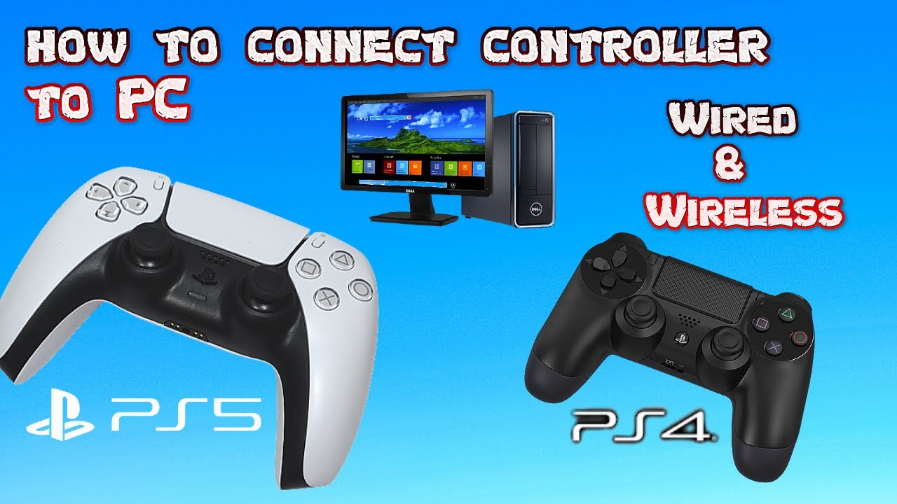 How to connect PS5 and PS4 controllers PC - on Farming 22 YouTube