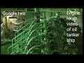 Engine room video of an very big vlcc oil tanker ship
