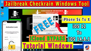 Free iPhone Jailbreak Windows Tool iCloud Bypass iPhone 5s To iPhone X | Jailbreak iOS 12 - iOS 14.8