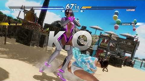Dead or Alive 6 La Mariposa vs Leifang CPU vs CPU AI vs AI (hardest level 8)