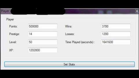 Black Ops Stat Modder!