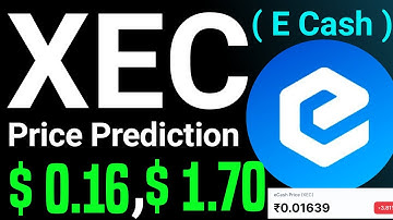 E cash XEC coin price prediction😍 E cash coin prediction | Xec coin price prediction- Xec News today