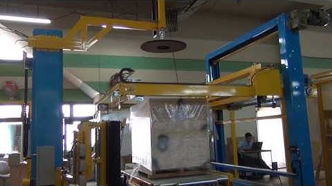 Auto Pallet Wrapping Machine ALPHA-HCA+Auto Top Sheet Applicator