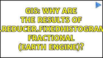 GIS: Why are the results of ee.Reducer.fixedHistogram() fractional (Earth Engine)?
