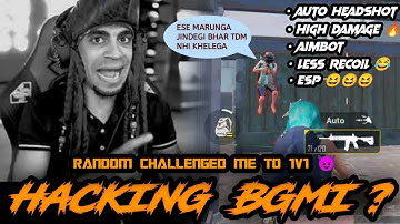 HACKING BGMI ? 🤔 || 1v1 || RANDOM GUY CHALLENGED ME FOR 1V1 || ONLY HEADSHOT || ZAPYAX || #nohate