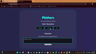 Phishing Login Page Code Generator - PhisherX Profile