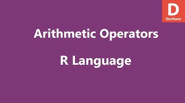 R Programming Arithmetic Operators
