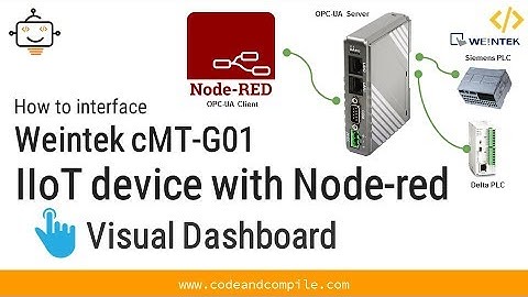 Lesson 5- Interfacing Weintek IIoT Device cMT-G01 with Node-red