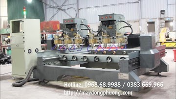 Cung cấp máy CNC đục tượng đá, máy đục trụ tròn đá giá rẻ