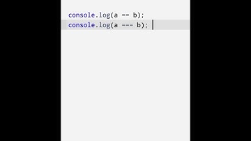 equals and double equals to difference in javascript #javascript #shorts