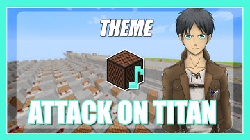 ♫ Attack On Titan Opening -Shingeki no Kyojin - Minecraft Note Block Song (with lyrics) ♫