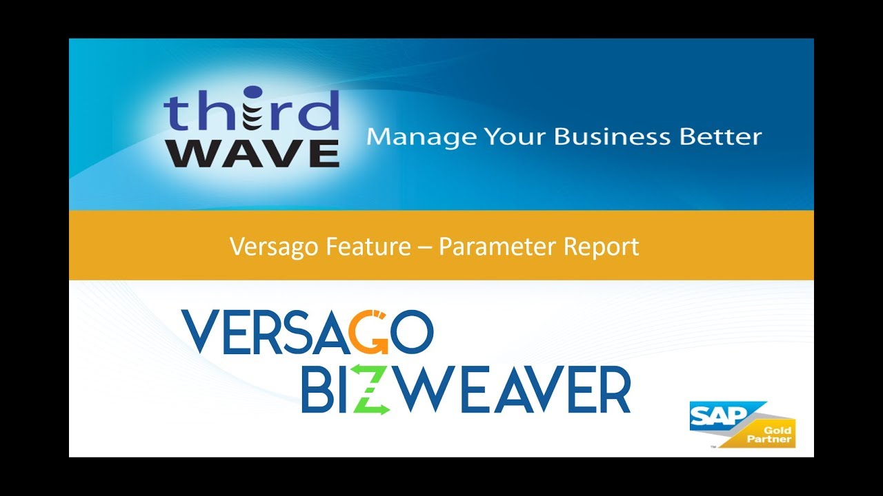 Versago Feature - Parameters Report