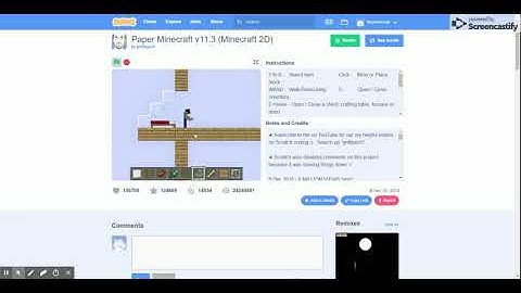 Paper Minecraft v11.3 (Minecraft 2D) on Scratch