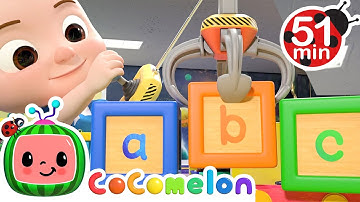 ABC Song with Building Blocks - CoComelon | Kids Cartoons & Nursery Rhymes | Moonbug Kids
