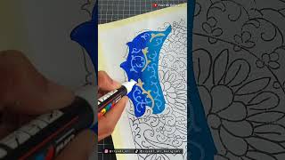 Hiasan Bunga Kaligrafi Mushaf #ornaments #kaligrafi #shortvideo #arabiccalligraphy #shorts