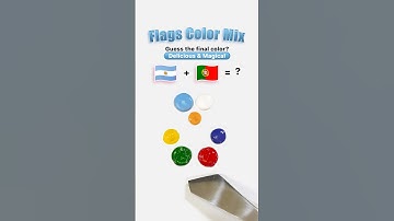 What color do mixed (Argentina + Portugal) flags make? 😋🔮 🇦🇷 vs 🇵🇹  #colormixing