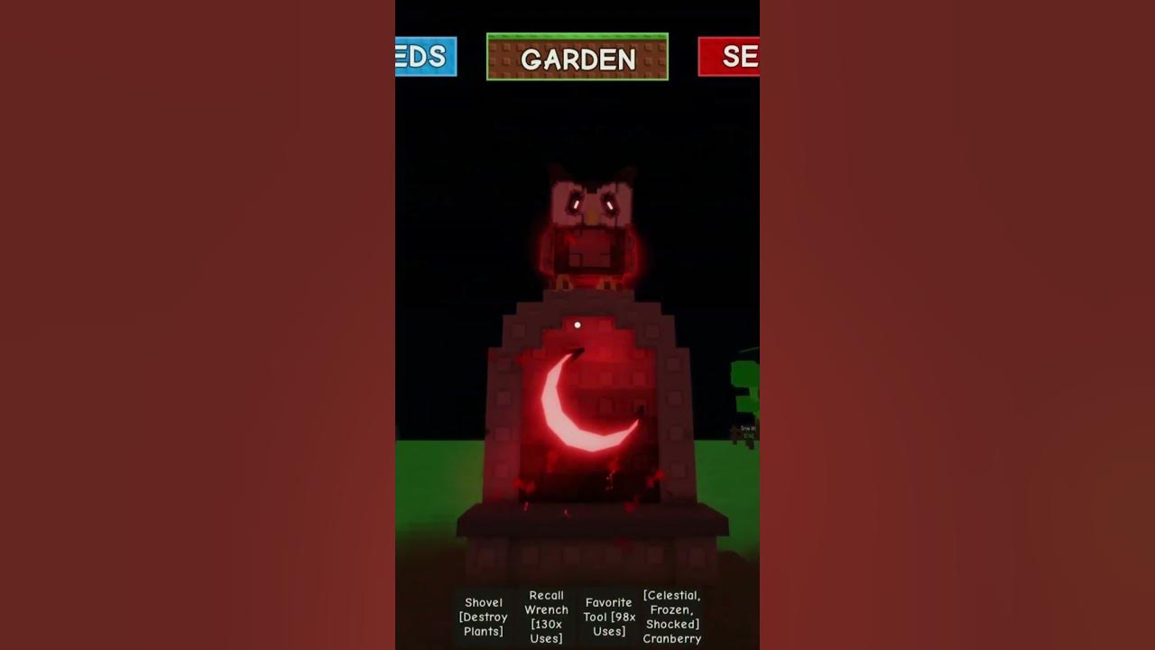 Blood Moon, Blood Owl INTRO | ROBLOX GROW A GARDEN #shorts #roblox #growagarden