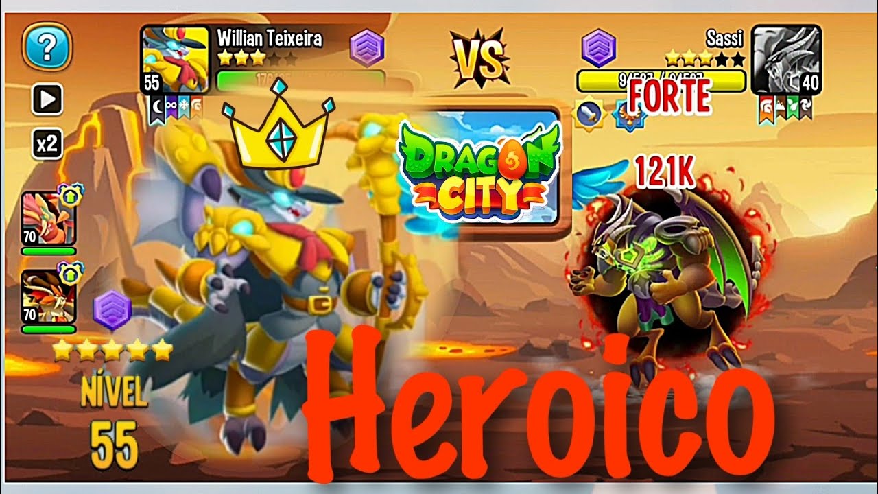 Dragon City - Testando o Heróico Guardião da Cripta Nobre level 55