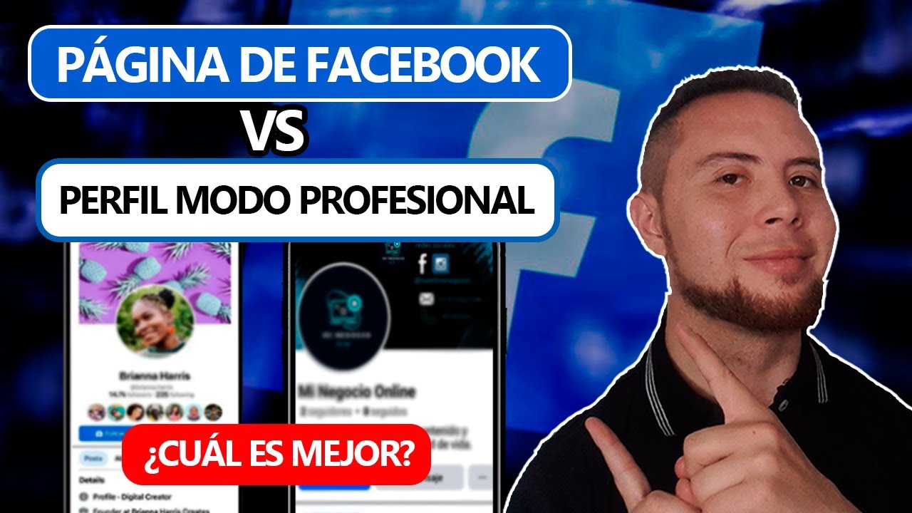 PÁGINA de FACEBOOK vs PERFIL modo PROFESIONAL (Diferencias) 2026