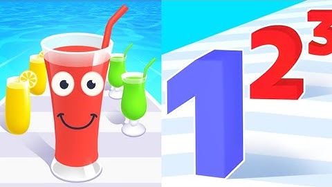 Number Master vs Juice run Gameplay ( New Update ) Max level ios games ASMR games 