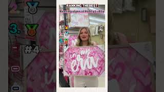 Ranking Best Reading signs at Hobby Lobby #shorts #comedy #fyp #funny