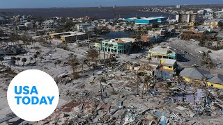 Drone Footage Captures Hurricane Ian's Destruction In Fort Myers Beach USA TODAY