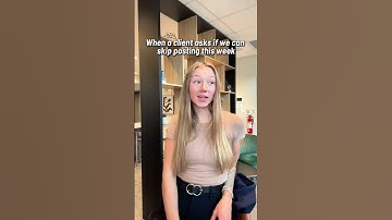 “When a client asks if we can skip posting this week…”