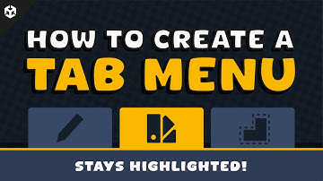 How to create a tab menu in Unity - the tabs stay highlighted!