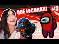 Jugando AMONG US Pierdo La Voz y me CAIGO con mi Perro! 😅 Que LOCURA!!! 😂 Sandra Cires Play