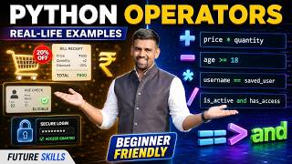 Python Operators with Real-Life Examples | Complete Beginner Tutorial 2026 Python Class 3 Assignment Identity Membership Operators Python With Prishu