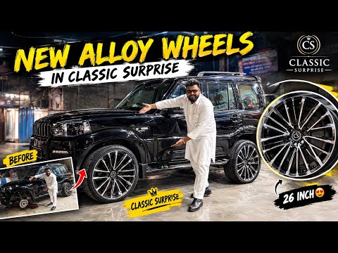 आप सब की demand पर new alloy wheels in my Scorpio s11 pro max✅🛞