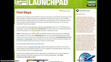 SFI Tutorial on Launchpads