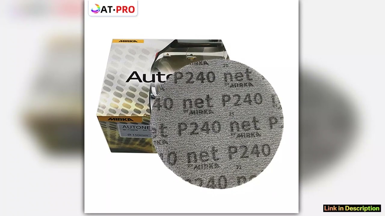 50pcs Mesh Abrasive Dust Free Sanding Tray 6 150mm AntiStick Dry Sanding Paper 80 To 800 Grit Mirka