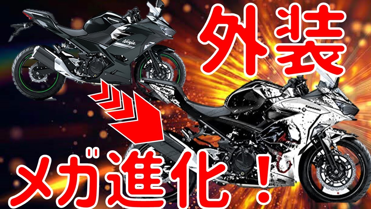 ZX25R？w】ではなくニンジャ250の最高のカスタムを披露する件www